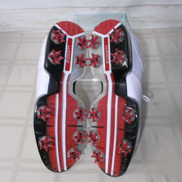 NEW NOS NIKE - Zoom Flywire 483327-100 TIGER WOODS TW Golf Shoes - White 10 Mens - Picture 11 of 16